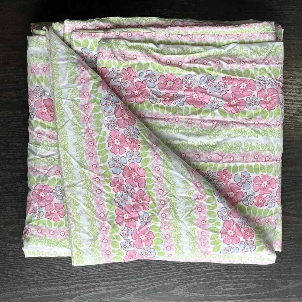 Pottery Barn Floral Cotton Duvet Cover Full/Queen Cottagecore Shabby Chic Preppy
